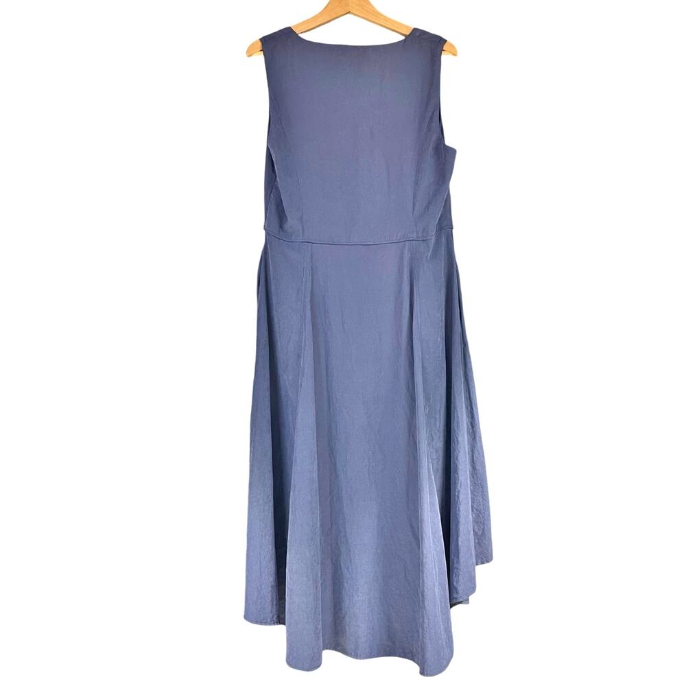 Vintage High-Low Layered Dress in Cream and Charcoal - Picture 5 of 8